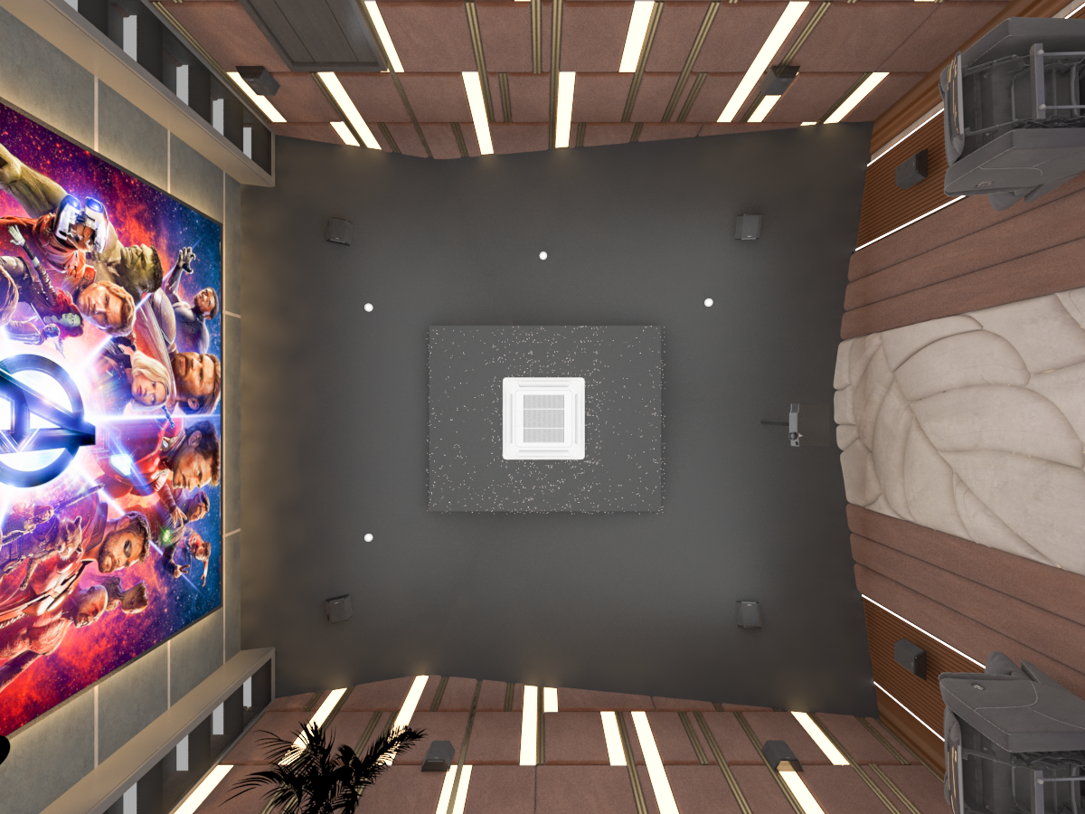 False ceiling and lighting